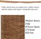 The Beadsmith Artificial Sinew Waxed Thread – Flat Polyester Craft String